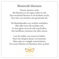 Kaart: 'Bloeiende bloemen'